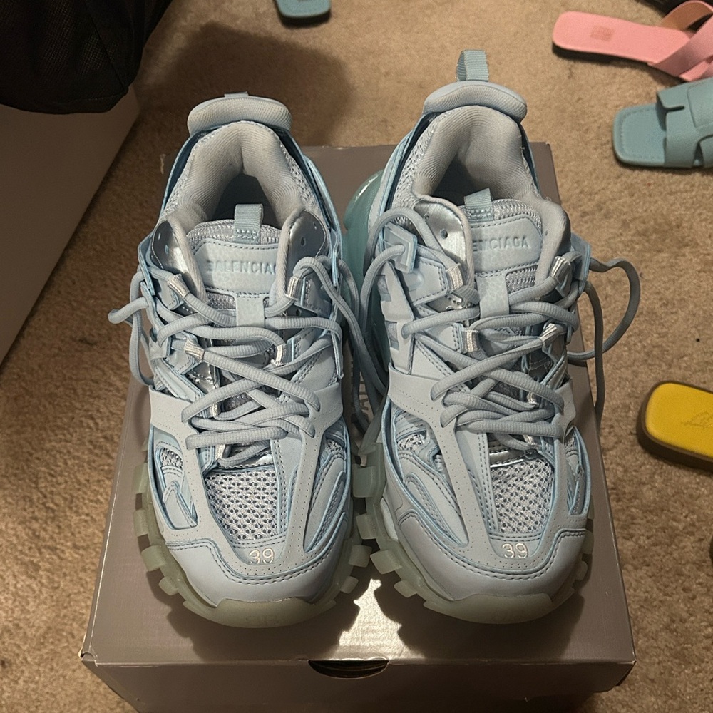 Balenciaga Light Blue Track Sneakers